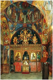 Интерьер крестово-купольного храма Пресвятой Богородицы Аракиотиссы XII в